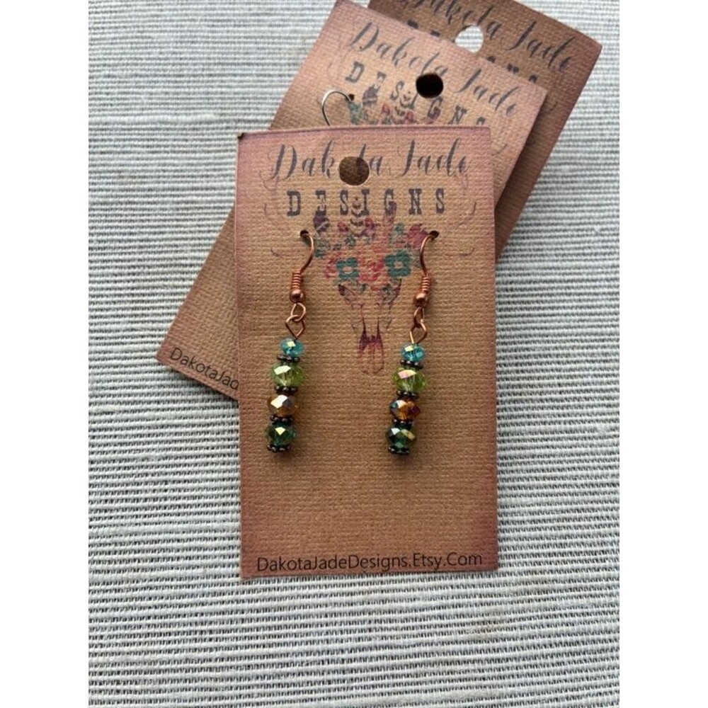 Fall Colored Beaded Earrings